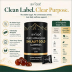 BIYODE Pure Himalayan Shilajit Gummies: Rich in Ashwagandha