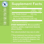 The Vitamin Shoppe Brand Milk Thistle Extract 300 mg, Silymarin, 200 Caps