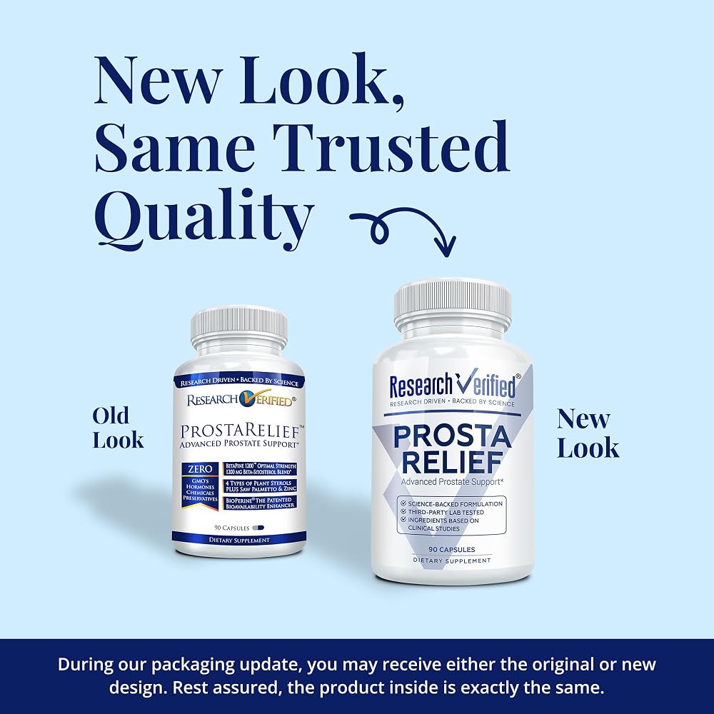 Research Verified Prosta Relief Saw Palmetto - 180 Capsules - image 2