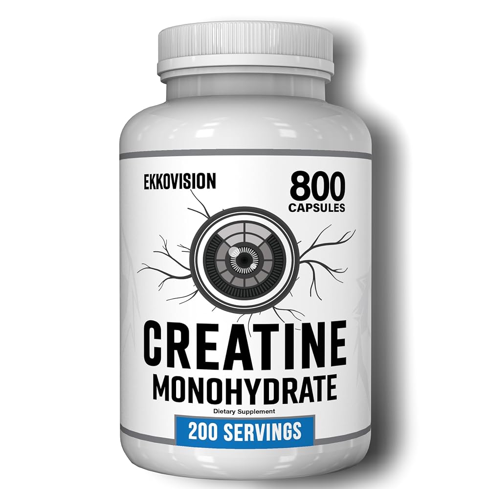 Ekkovision Creatine Monohydrate Capsules - 200 Servings