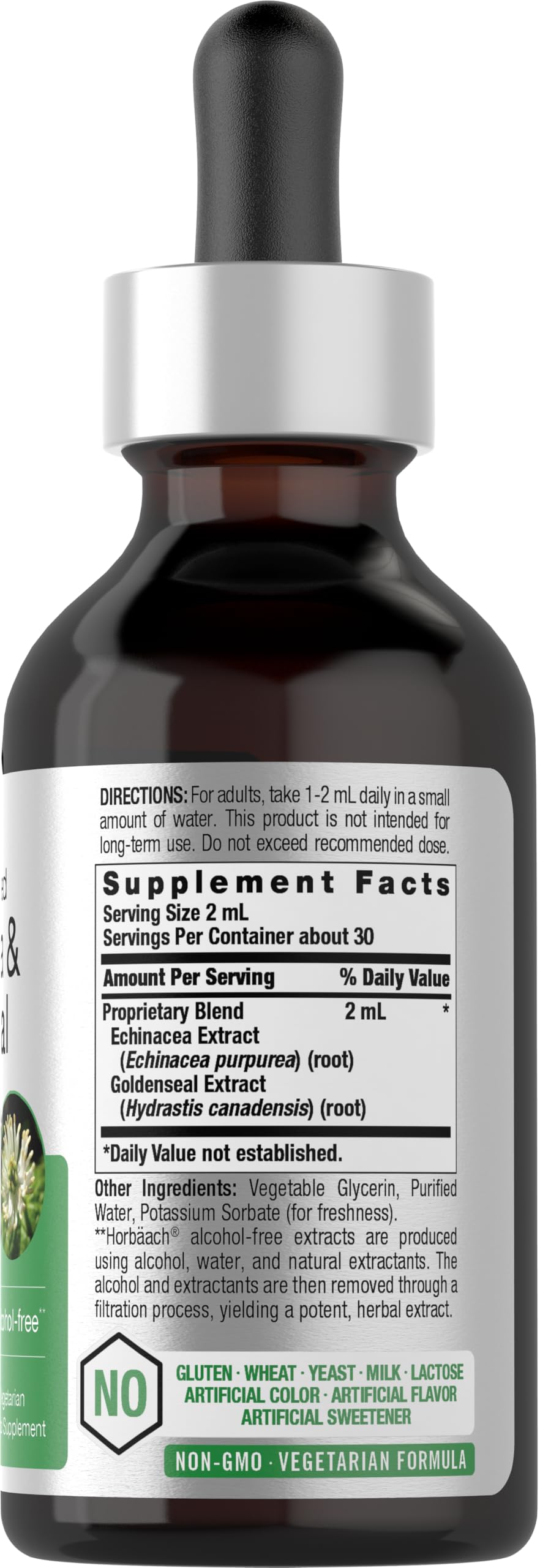 Horbäach Echinacea Goldenseal Liquid Tincture Drops - 2 fl oz - image 2