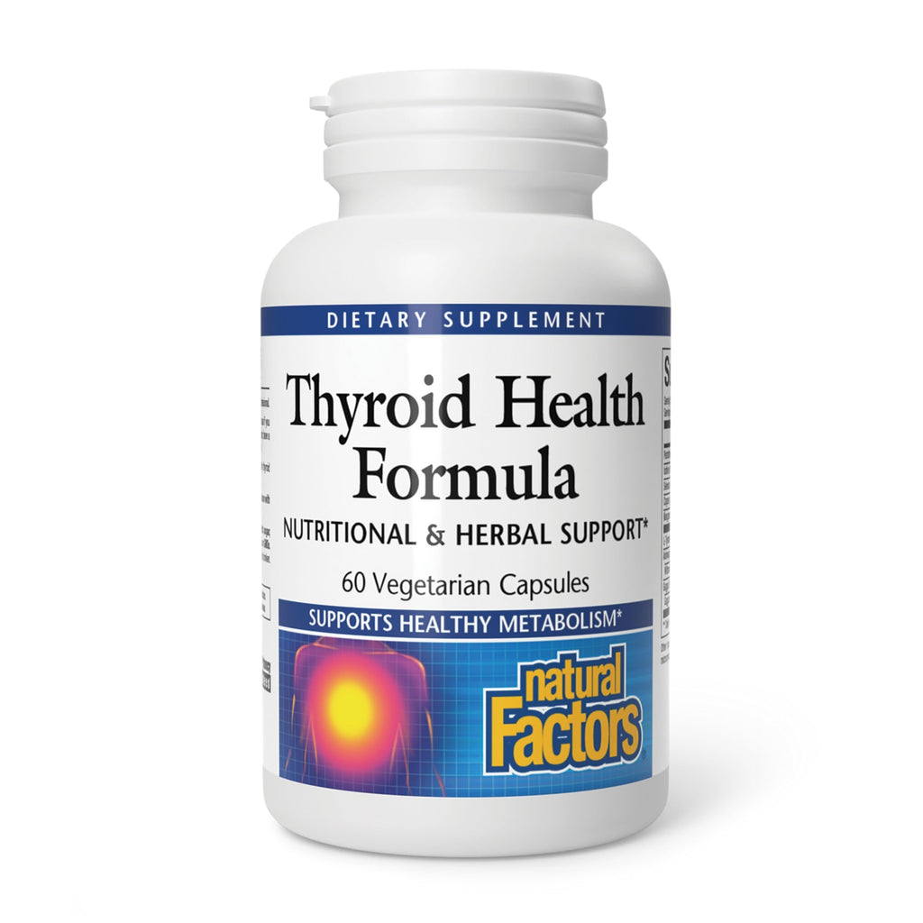 Natural Factors Thyroid Health Formula with L-Tyrosine - 60 Vegetarian Capsules