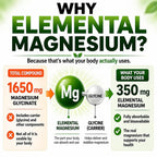 HCL Herbal Code Labs Magnesium Glycinate 350mg - 120 Capsules - image 5