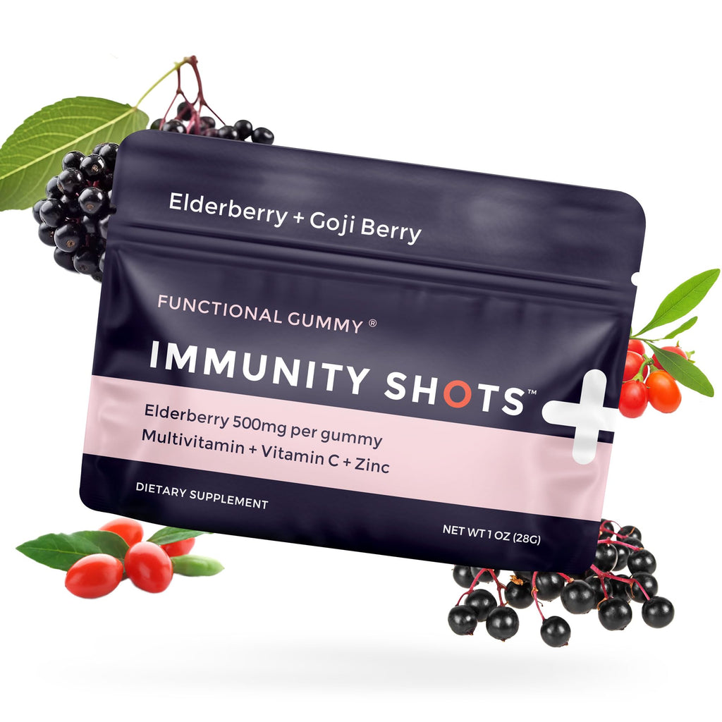 SGC Immunity Shots Elderberry Multivitamin Gummies - 48 Count