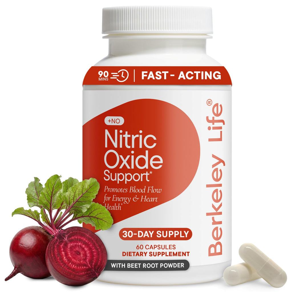 Berkeley Life Nitric Oxide Support Supplement - 60 Capsules