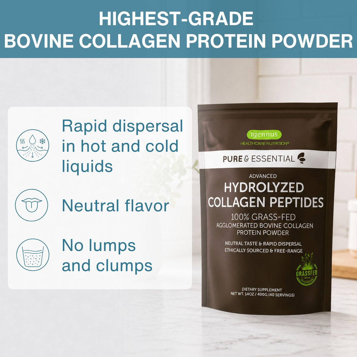 Igennus Highest Grade Hydrolyzed Collagen Peptides