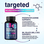 Nature's Strength Brain Memory Supplement Pills - 3X Strength