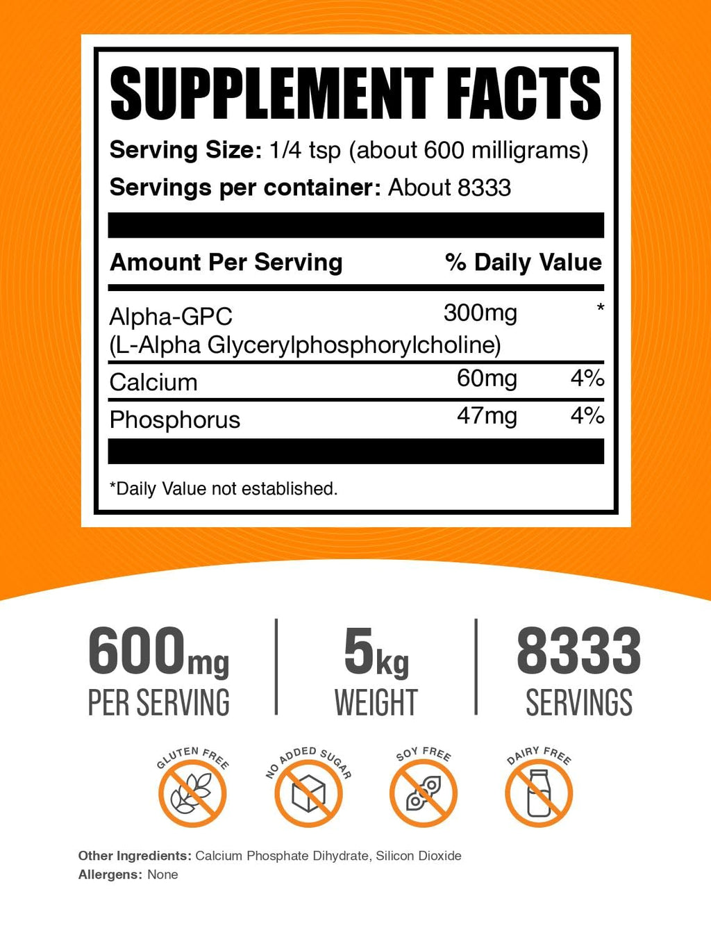 BulkSupplements.com Alpha GPC Powder