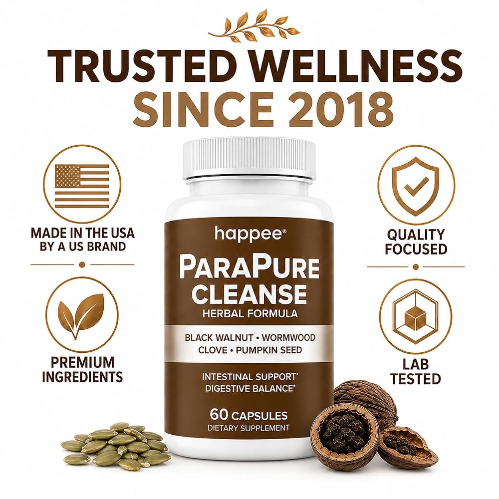Happee Parasite Cleanse Herbal Supplement - 60 Capsules - image 5