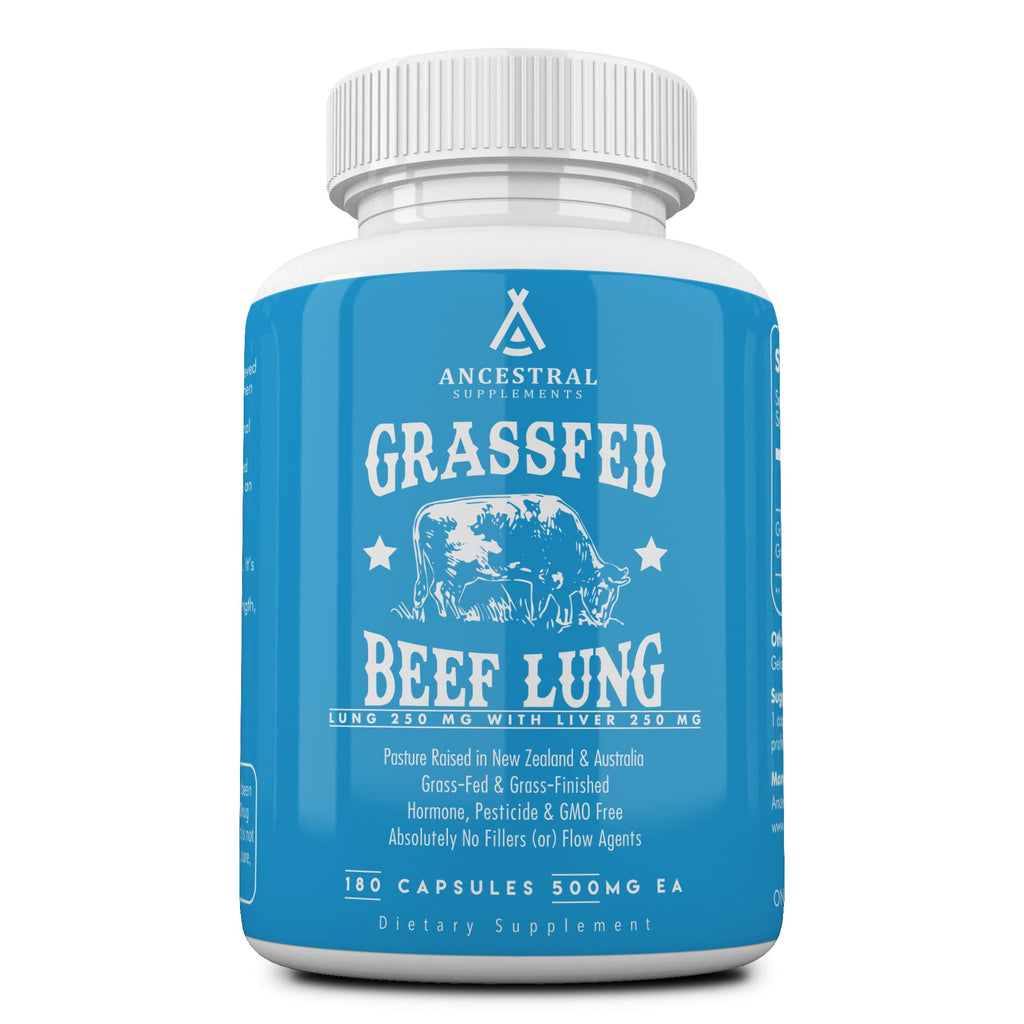 Ancestral Supplements Grass Fed Beef Lung & Liver - 180 Capsules