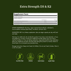 Swanson Extra Strength Vitamin D3 & K2 5000 IU & 100 mcg - 60 Capsules - image 4