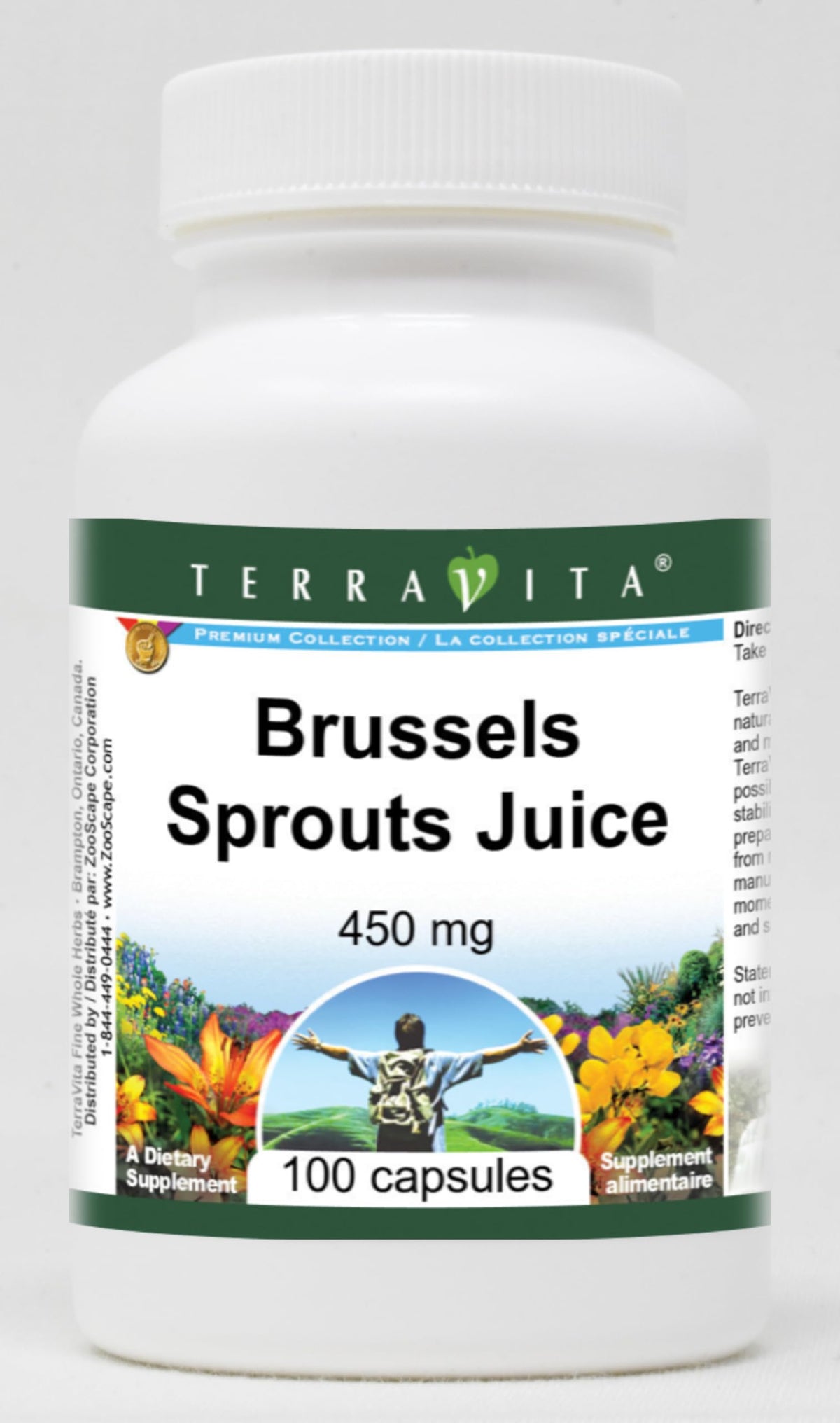 Terravita Brussels Sprouts Juice - 450 mg (100 Capsules, ZIN: 519403)