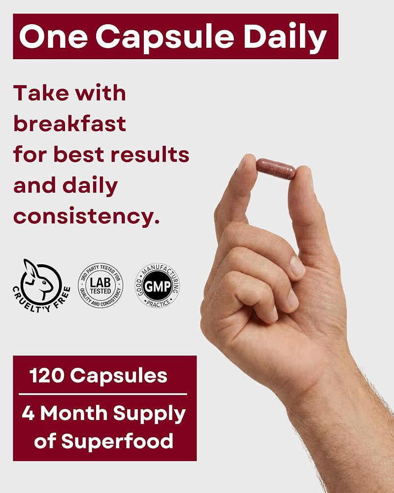 Agami Beet Root Capsules 500mg 20:1 Extract - 120 Capsules - image 3