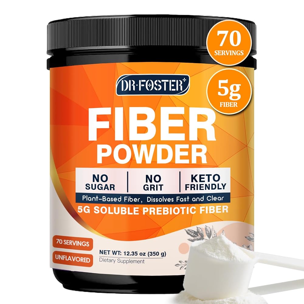 DRFOSTER Soluble Fiber Supplement Powder Unflavored - 70 Servings