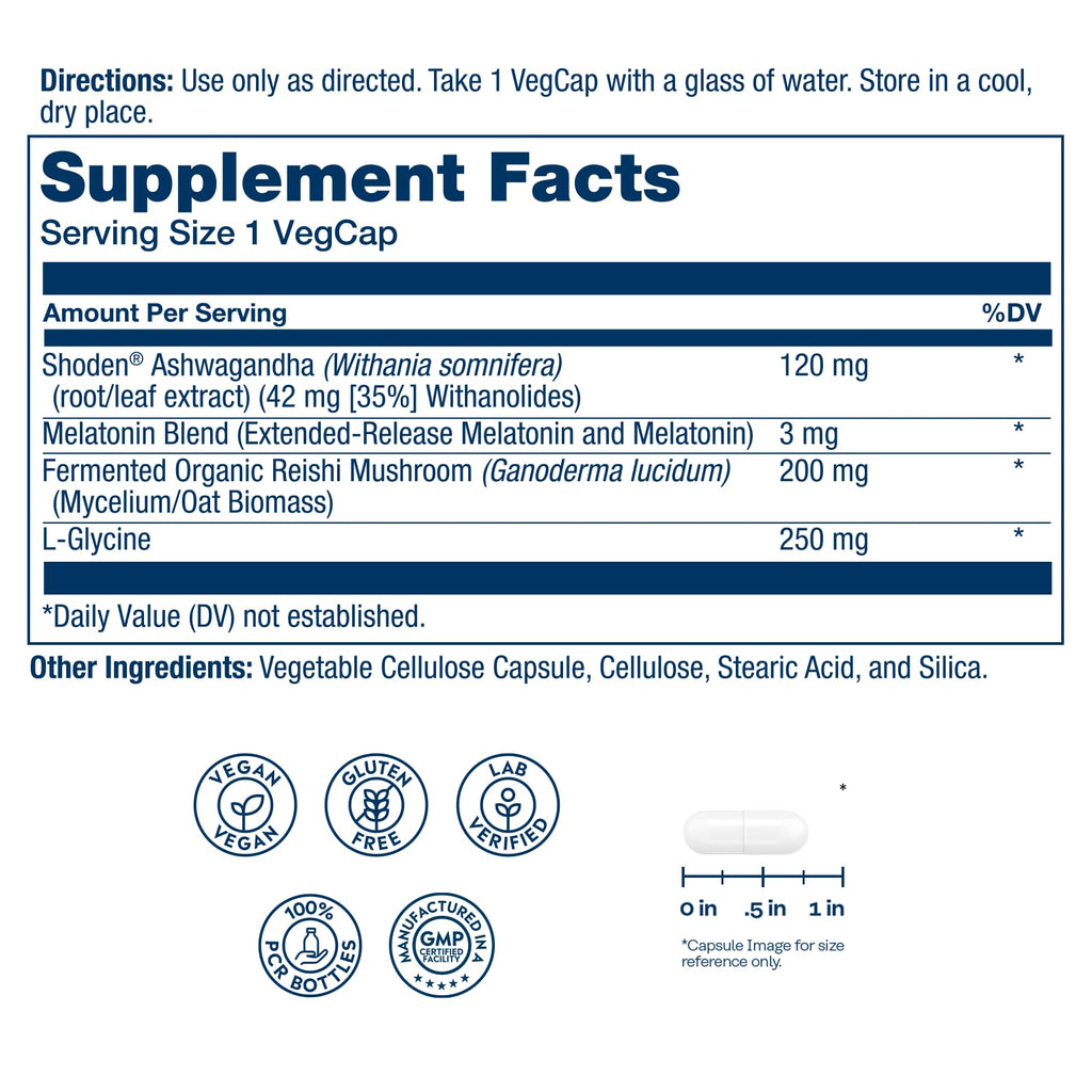 SOLARAY SharpMind Sleep Nootropic with Melatonin 3mg - 30 Capsules - image 2