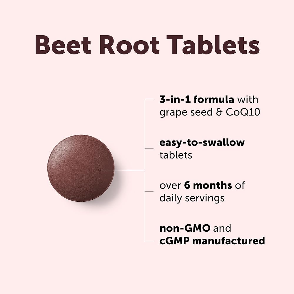 Micro Ingredients Beet Root with Grape Seed Extract & CoQ10 - 400 Tablets - image 3