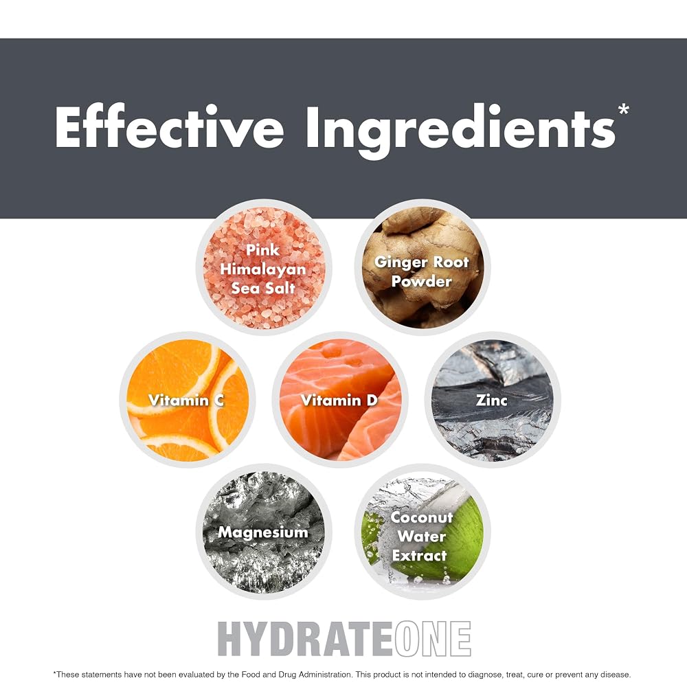 NutraOne HydrateOne, Electrolyte Drink Mix On-The-Go