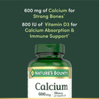 Nature's Bounty Calcium Carbonate & Vitamin D - 250 Tablets - image 3