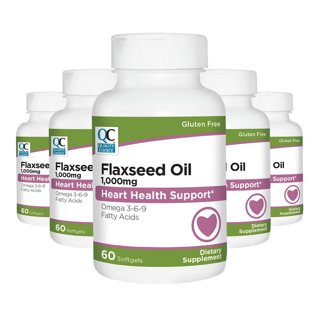 Quality Choice Flaxseed Oil 1000 mg Softgels - 120 Softgels - image 3
