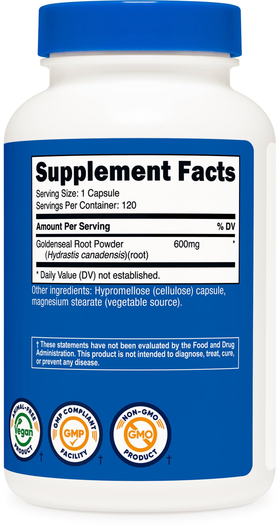 Nutricost Goldenseal Root 600mg - 120 Capsules - image 5