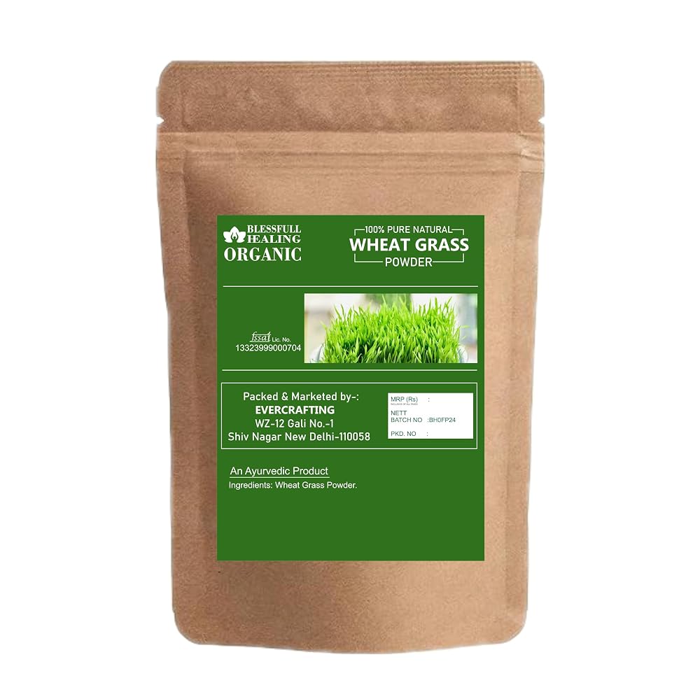 Blessfull Healing Organic Wheat Grass Powder 100% Pure Natural 200