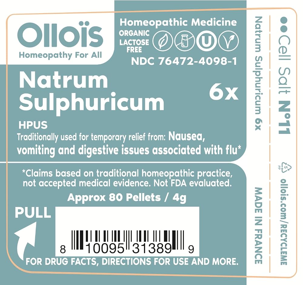 OLLOÏS Natrum Sulphuricum Cell Salt #11 - 80 Pellets - image 2
