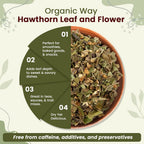 Organic Way Hawthorn Leaf and Flower Cut & Sifted (Crataegus