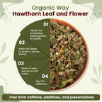 Organic Way Hawthorn Leaf and Flower Cut & Sifted (Crataegus