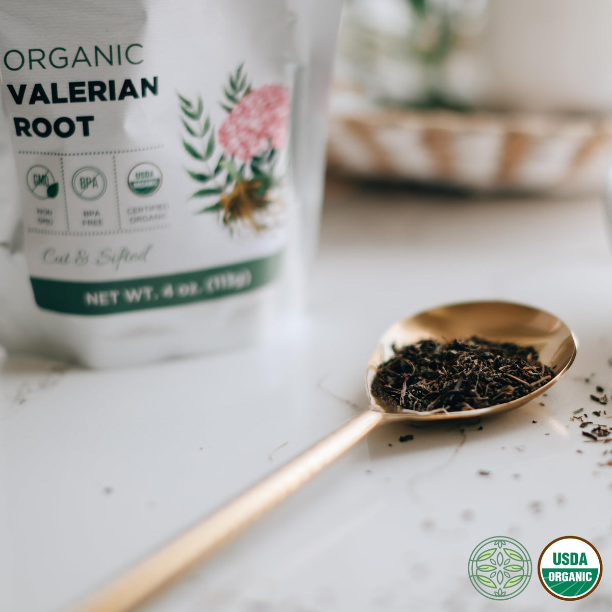 Elanen Naturals Organic Valerian Root Loose Leaf Tea - 4 oz - image 5