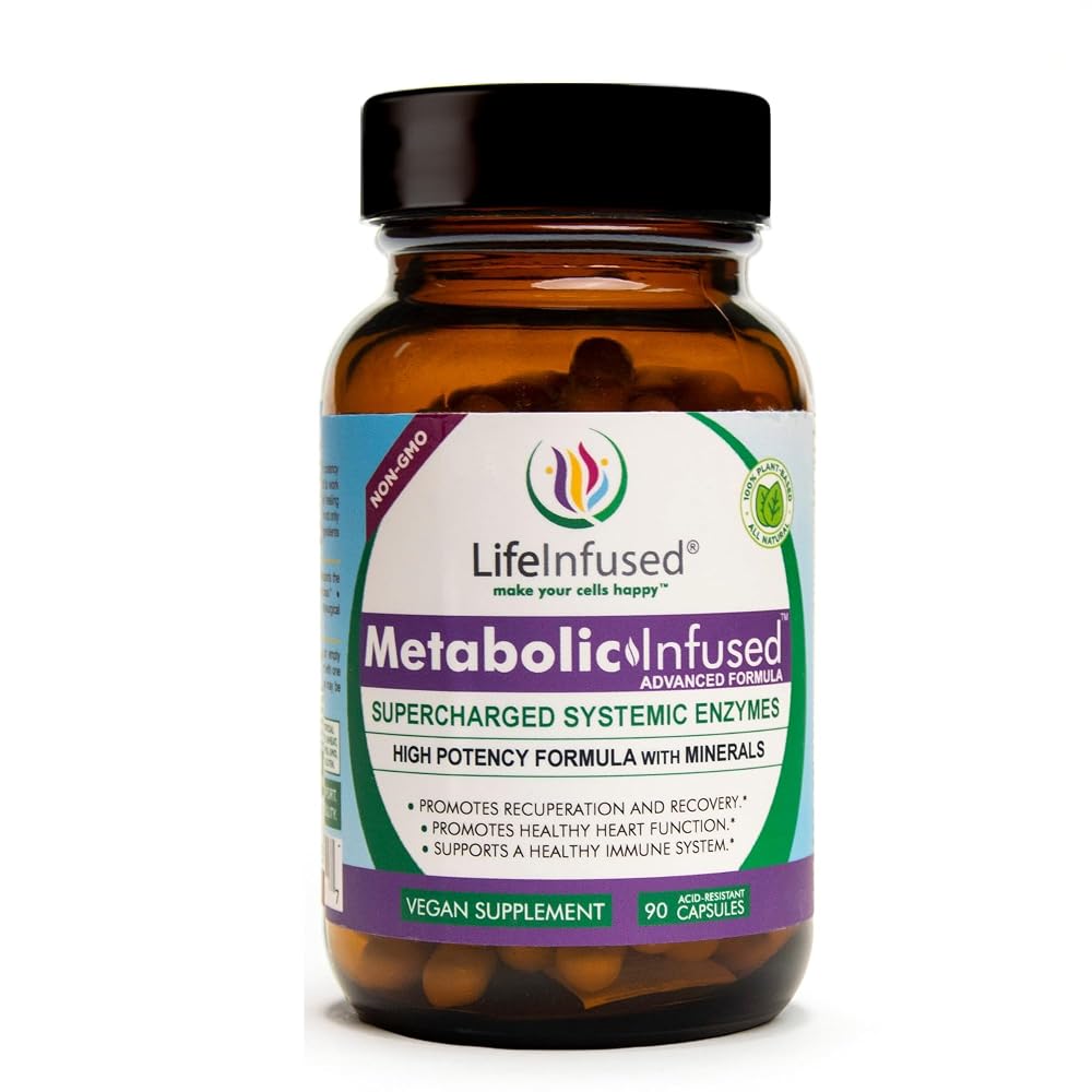 Life Infused Metabolic Serrapeptase Enzymes - 90 Capsules
