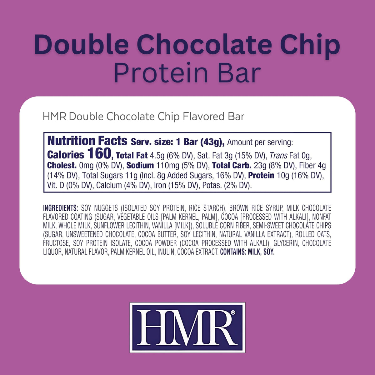 HMR Protein Bars, 24 Count