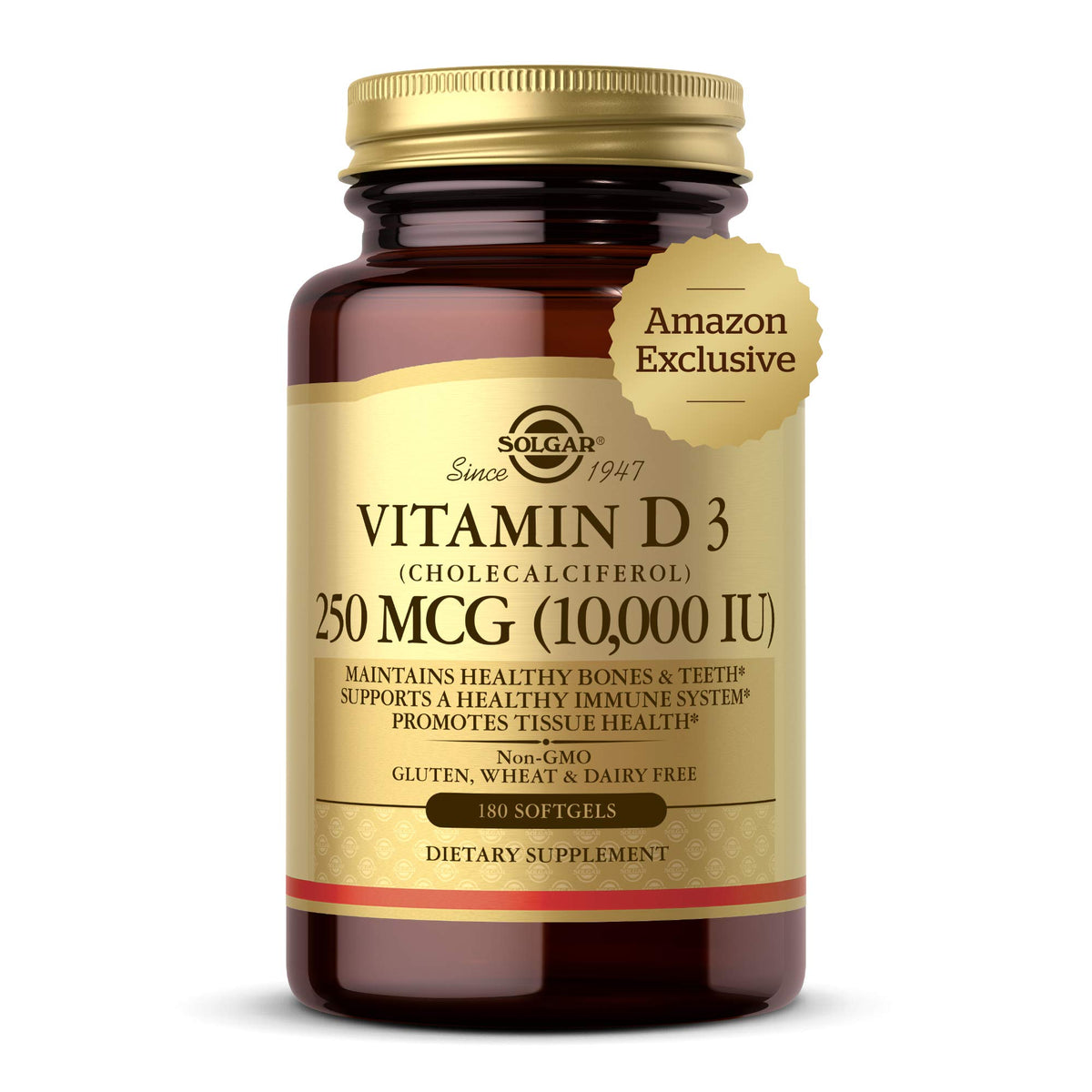 Solgar Vitamin D3 Cholecalciferol 1000 IU - 180 Softgels