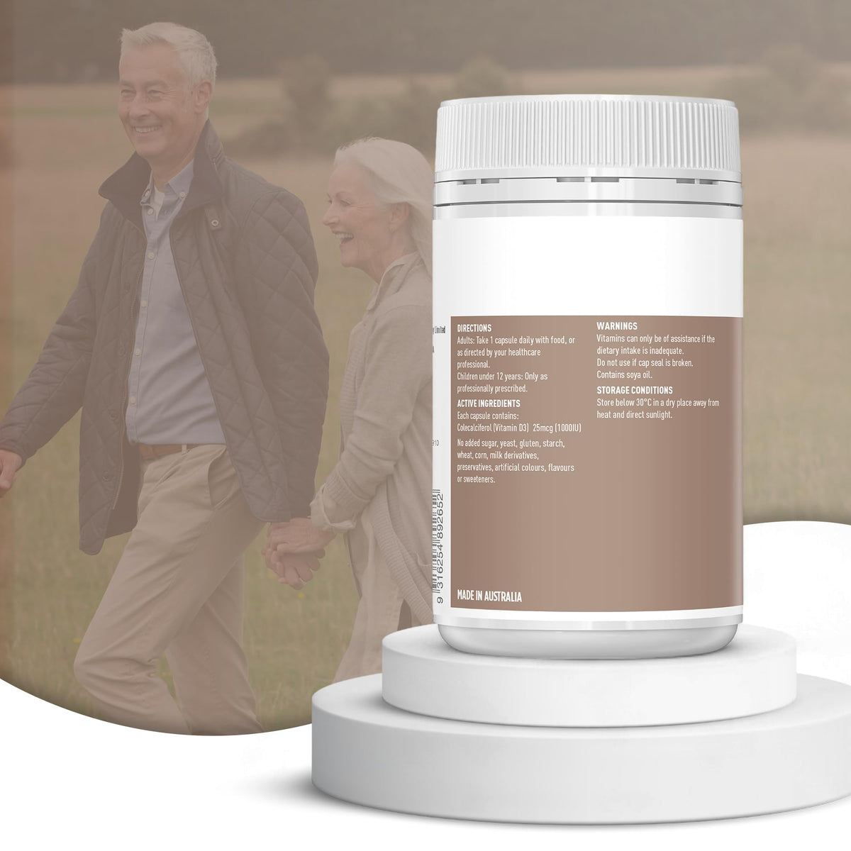 Healthy Care Vitamin D3 1000 IU - 250 Softgels - image 4