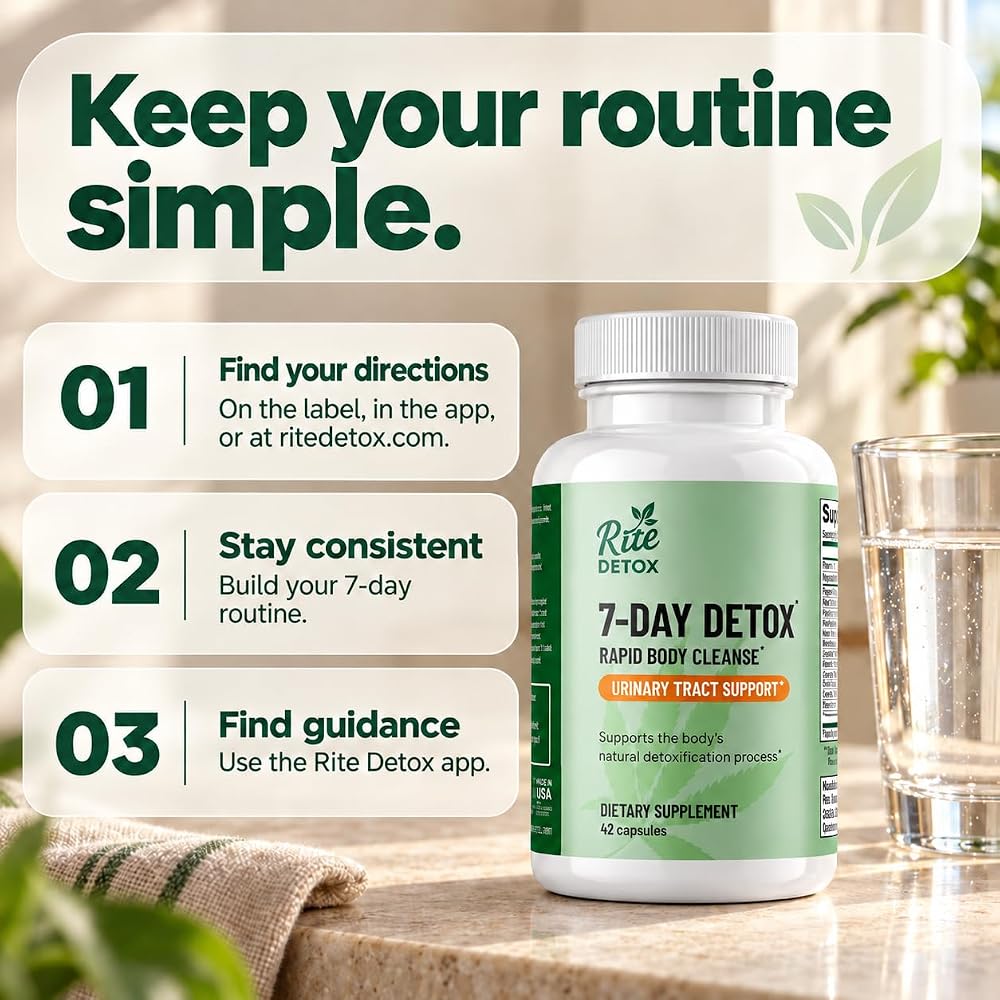 RiteDetox 7-Day Detox and Cleanse for Heavy Users - 42 Capsules - image 5