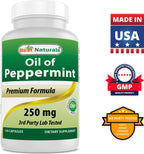Best Naturals Peppermint Oil 250 mg - 360 Capsules - image 8