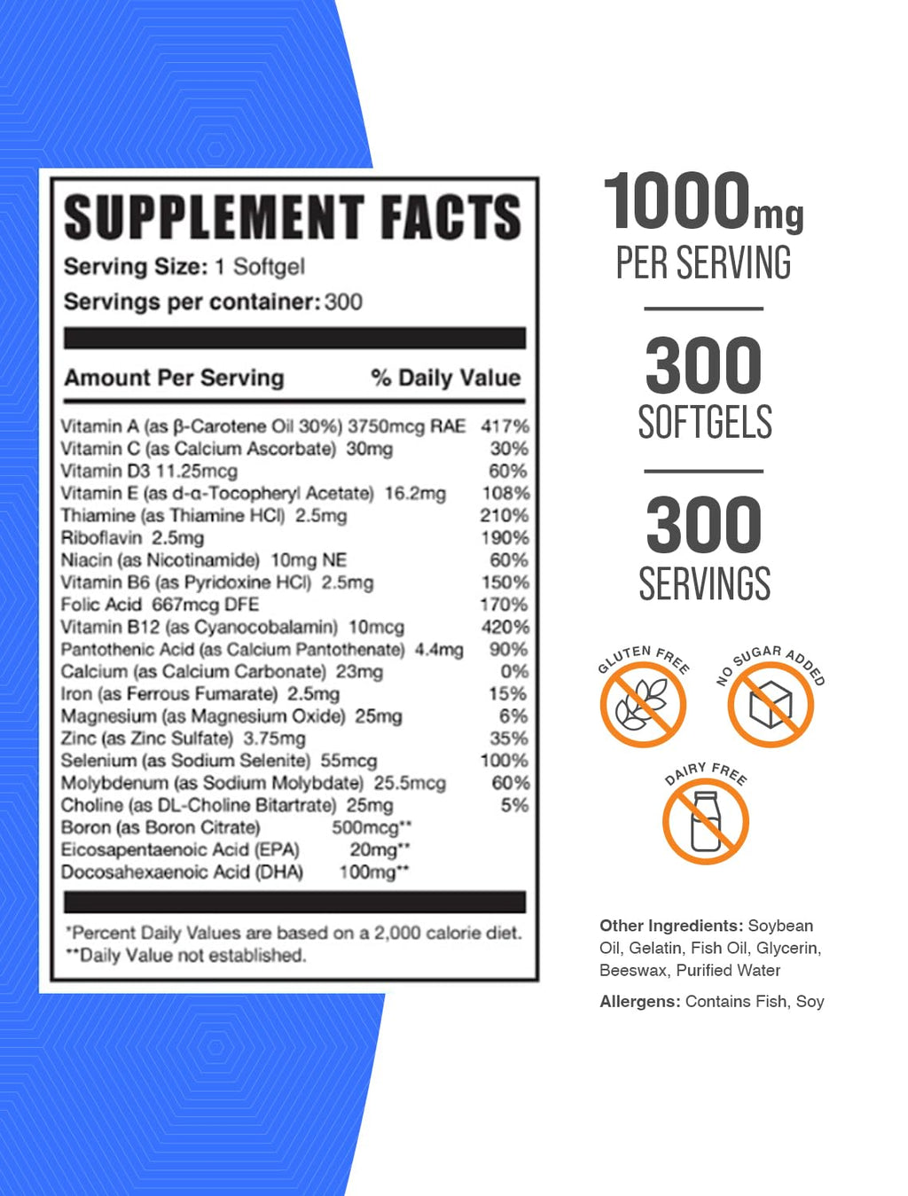 BulkSupplements.com Multivitamin for Women Softgels