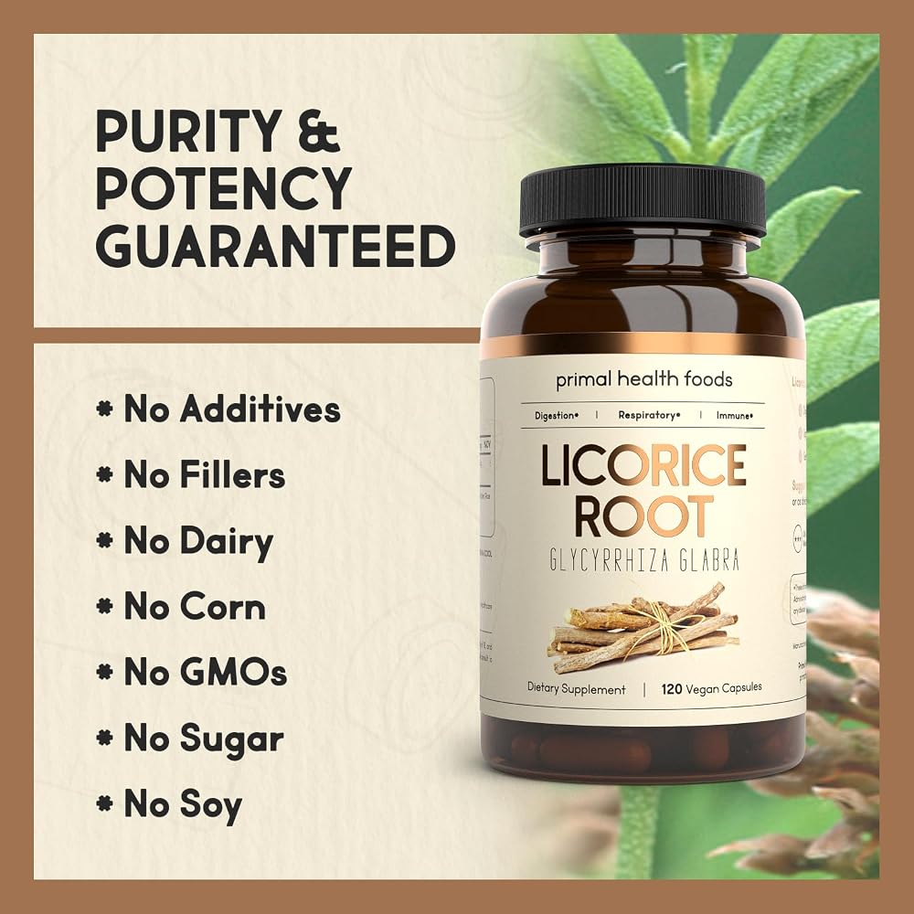 Primal Health Foods Organic Licorice Root 1000 mg - 60 Servings - image 3