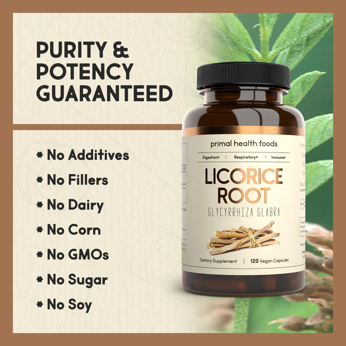 Primal Health Foods Organic Licorice Root 1000 mg - 60 Servings - image 3