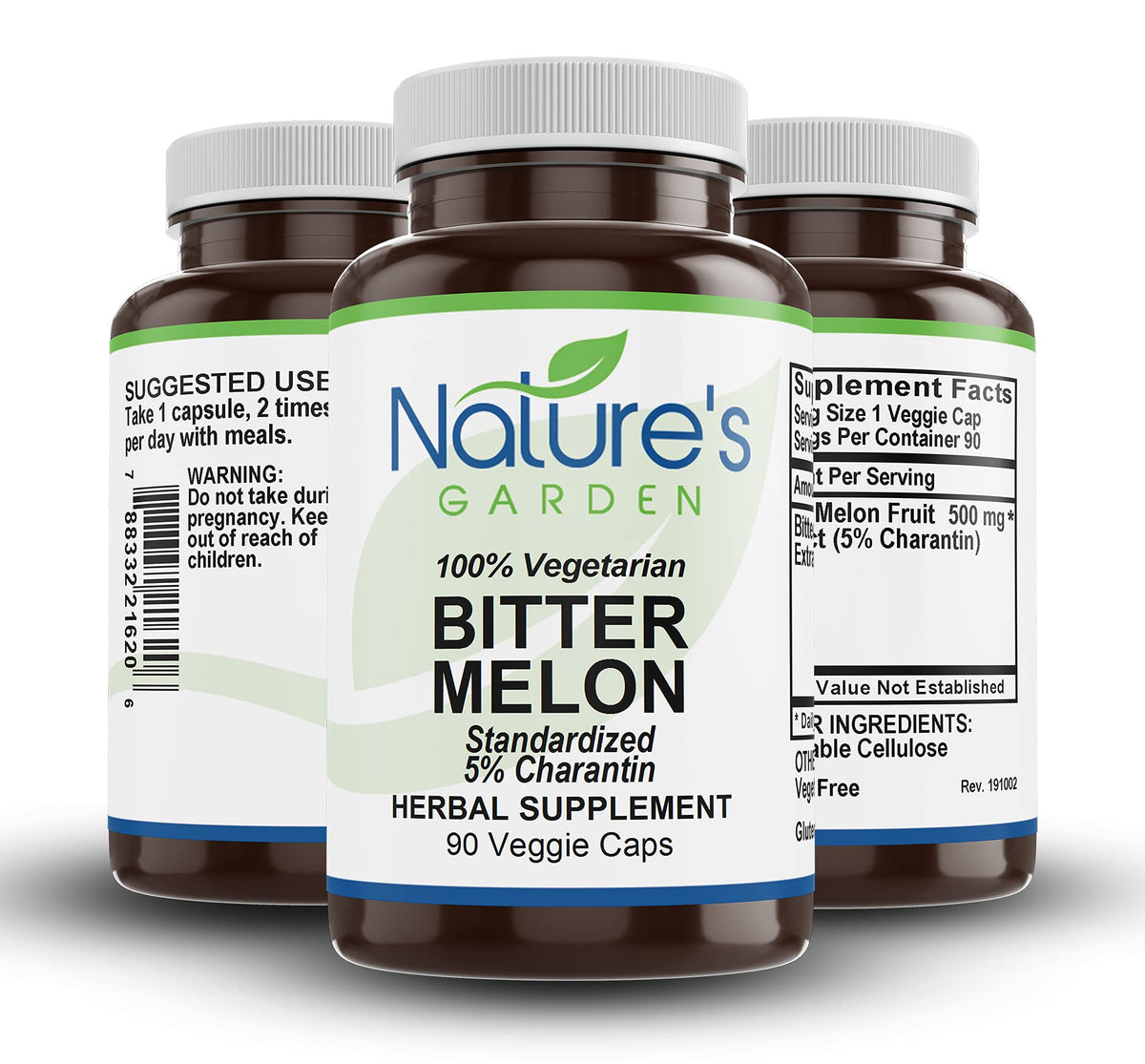 Nature's Garden Essentials Bitter Melon Extract 500mg - 90 Vegetarian Capsules - image 3