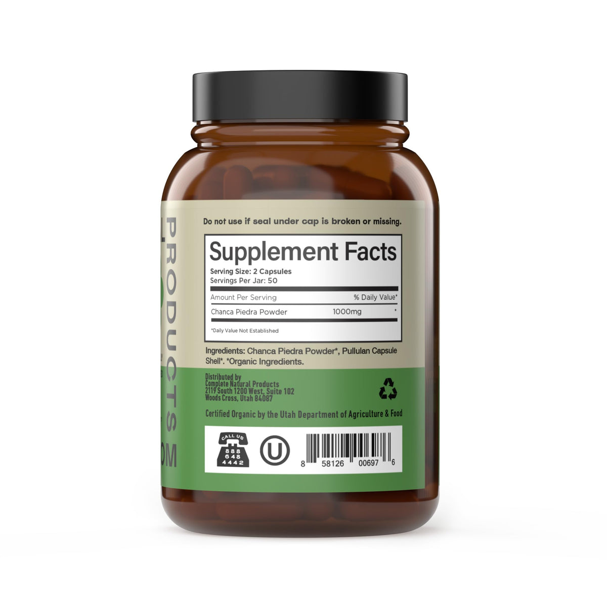Complete Natural Products Chanca Piedra 500mg Capsules - 100 Count - image 3