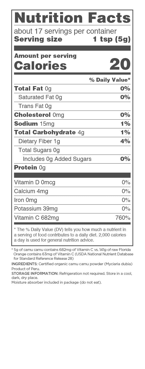 Navitas Organics Camu Camu Powder - 3 oz - image 3
