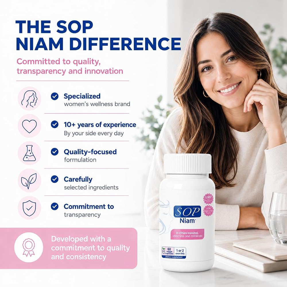 SOP NIAM D-Chiro Inositol 500mg - 60 Capsules - image 5