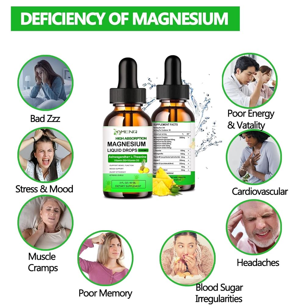 AMENQ hHEALTH Liquid Magnesium Supplement