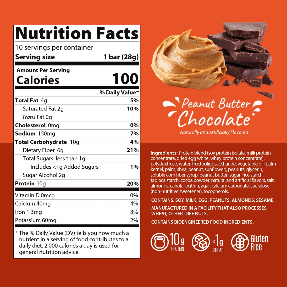 Genius Gourmet Gluten Free Crispy Protein Treat