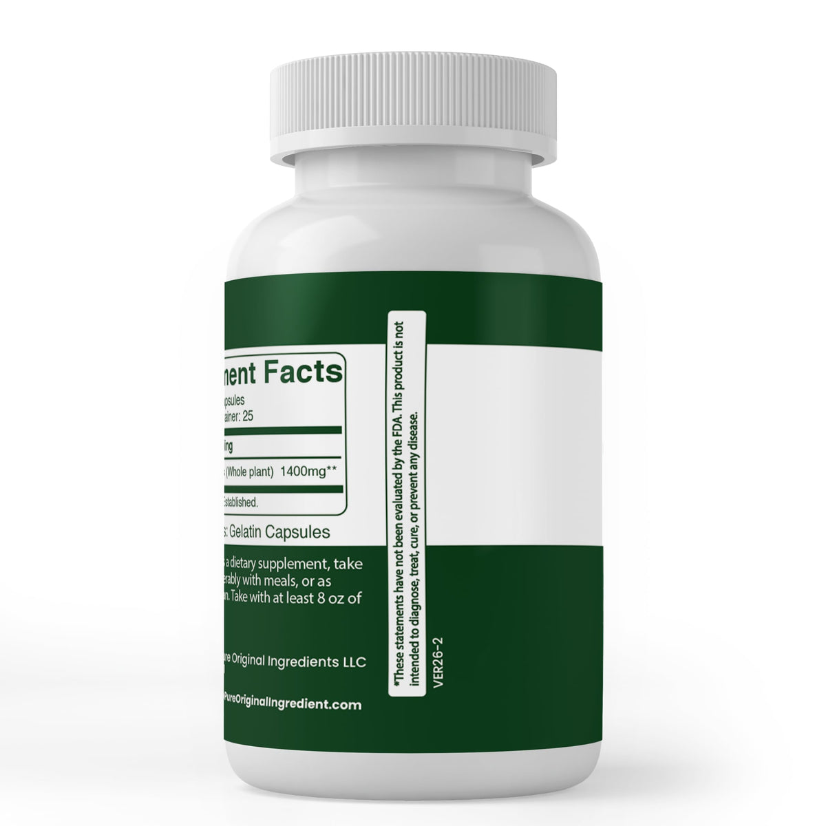 PURE ORIGINAL INGREDIENTS Spirulina - 100 Capsules - image 3
