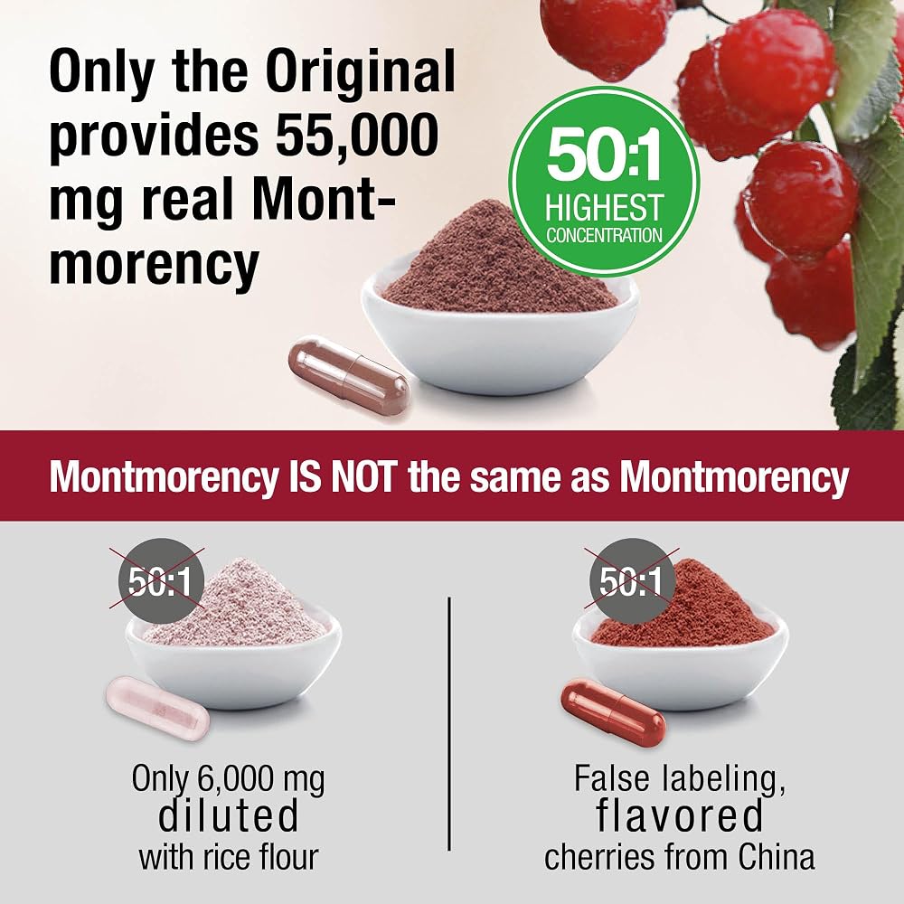 Cherry Plus 100% Montmorency Tart Cherry Capsules - 60 Count - image 6