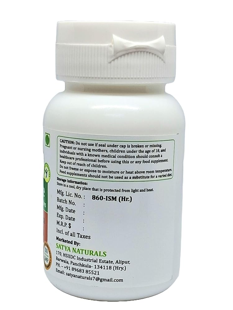 Satya Naturals Bitter Melon Forte Capsules 500 mg. 60 Veg. Capsule