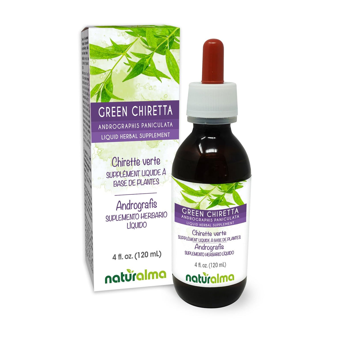 Naturalma Green Chiretta Andrographis Paniculata Liquid Extract - 4 fl oz