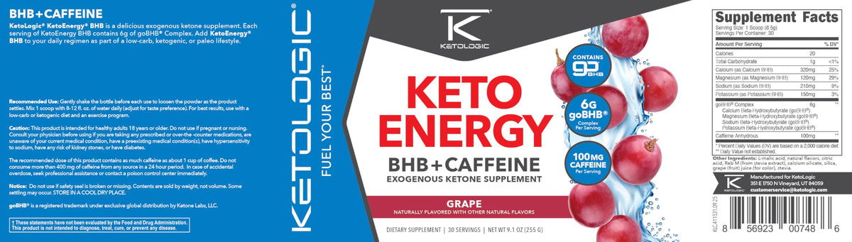 Ketologic Ketoenergy 30 Servings