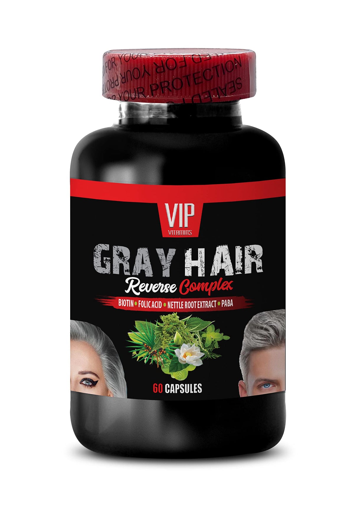 VIP Vitamins Saw Palmetto Gray Hair Reverse Complex - 60 Capsules - image 2